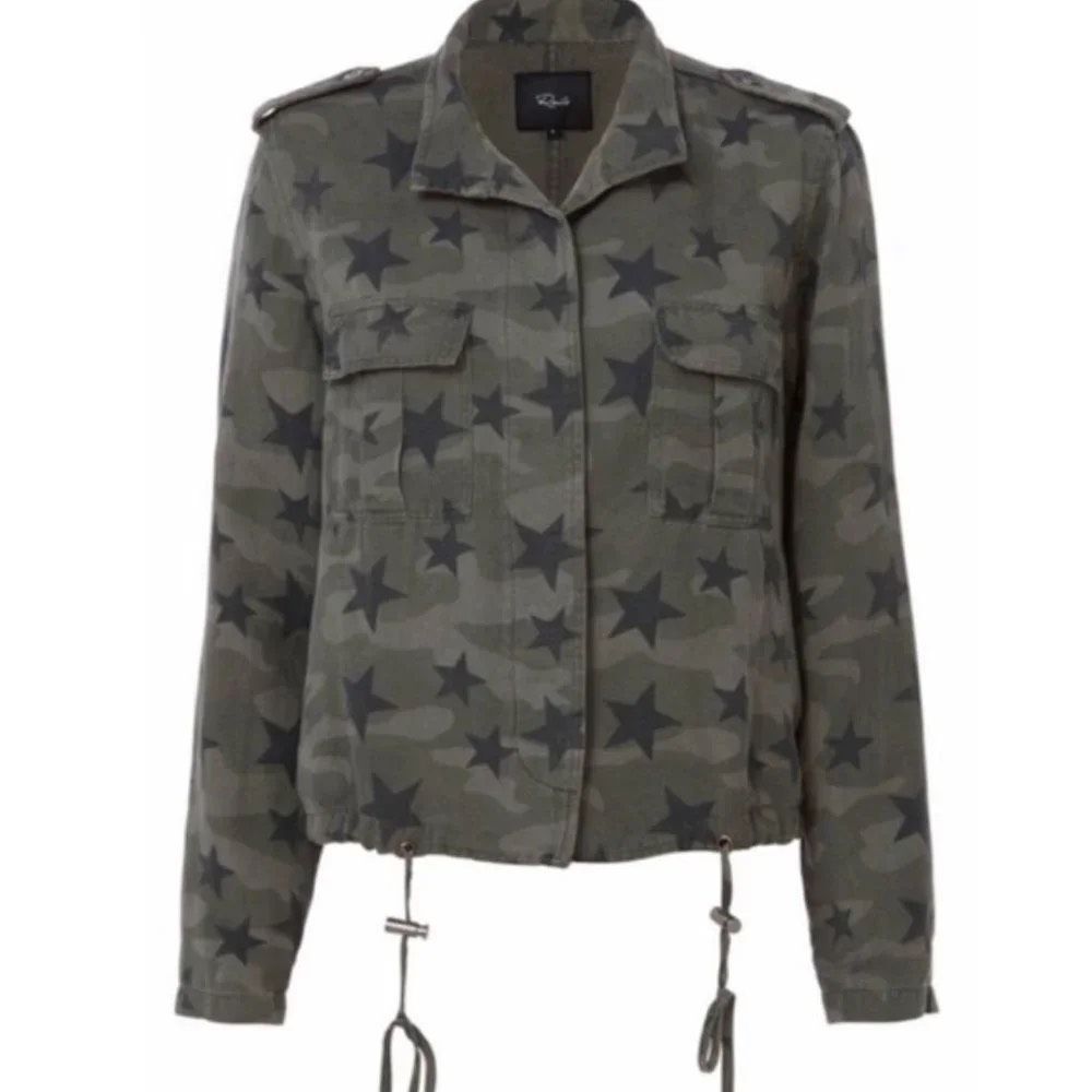 Rails Maverick Charcoal Star Camo Jacket Size XS